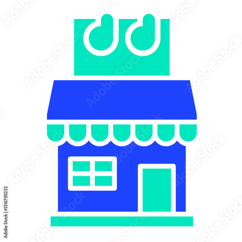 Meat shop Vector Icon Design Illustration