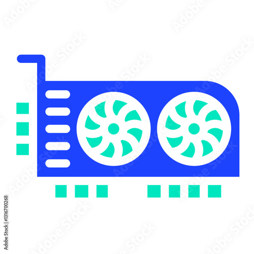 Graphic card Vector Icon Design Illustration