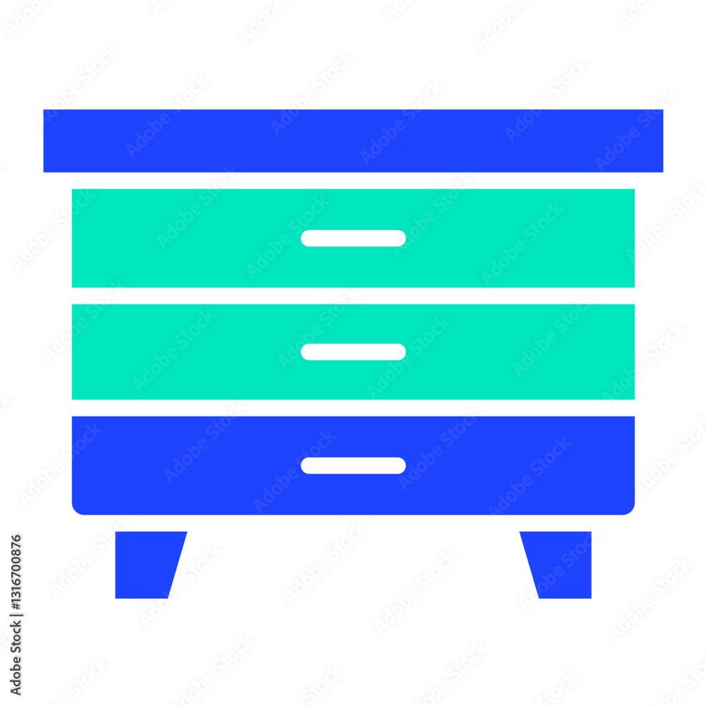 Nightstand Vector Icon Design Illustration Nightstand Vector Icon Design Illustration