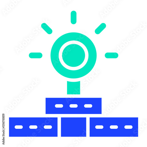 Head Mirror Vector Icon Design Illustration