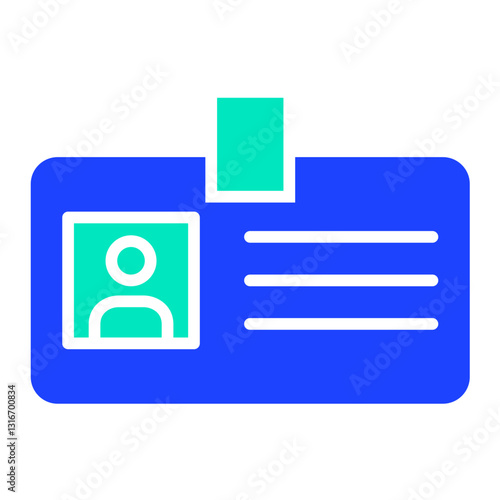 Identification Vector Icon Design Illustration