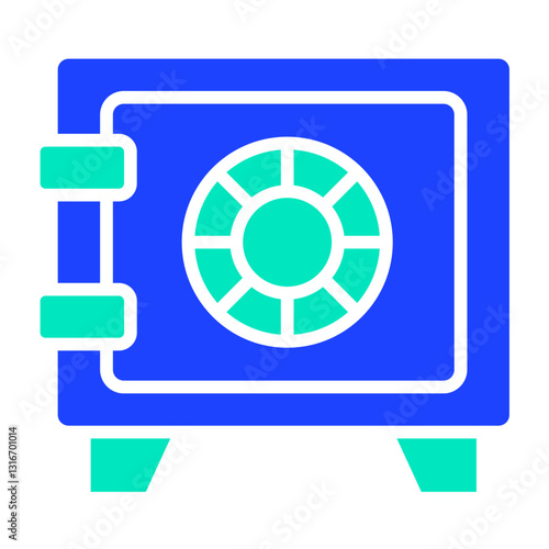 Safe Box Vector Icon Design Illustration