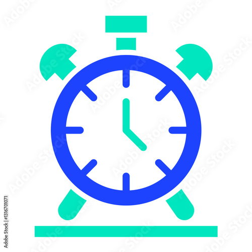 Alarm Clock Vector Icon Design Illustration