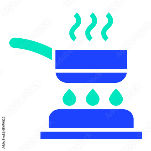 Frying Pan Vector Icon Design Illustration