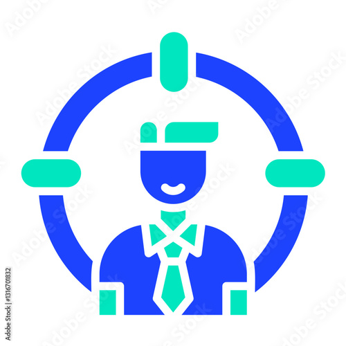Head Hunting Vector Icon Design Illustration