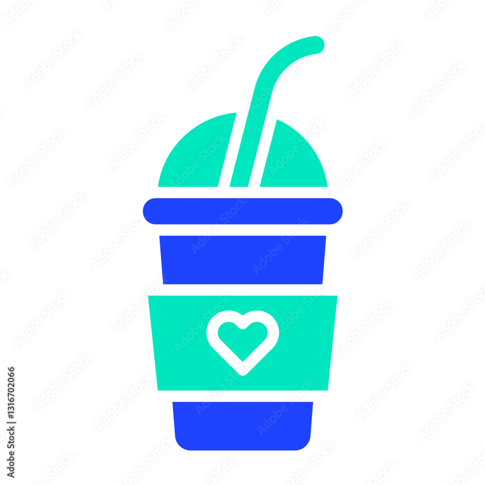 Smoothie Vector Icon Design Illustration Smoothie Vector Icon Design Illustration