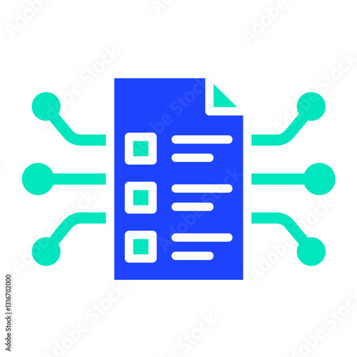 Smart Contract Vector Icon Design Illustration