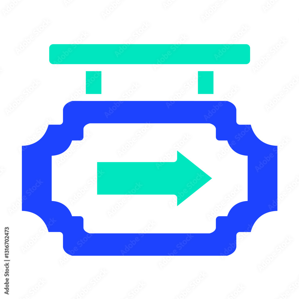 Sign Post Vector Icon Design Illustration Sign Post Vector Icon Design Illustration