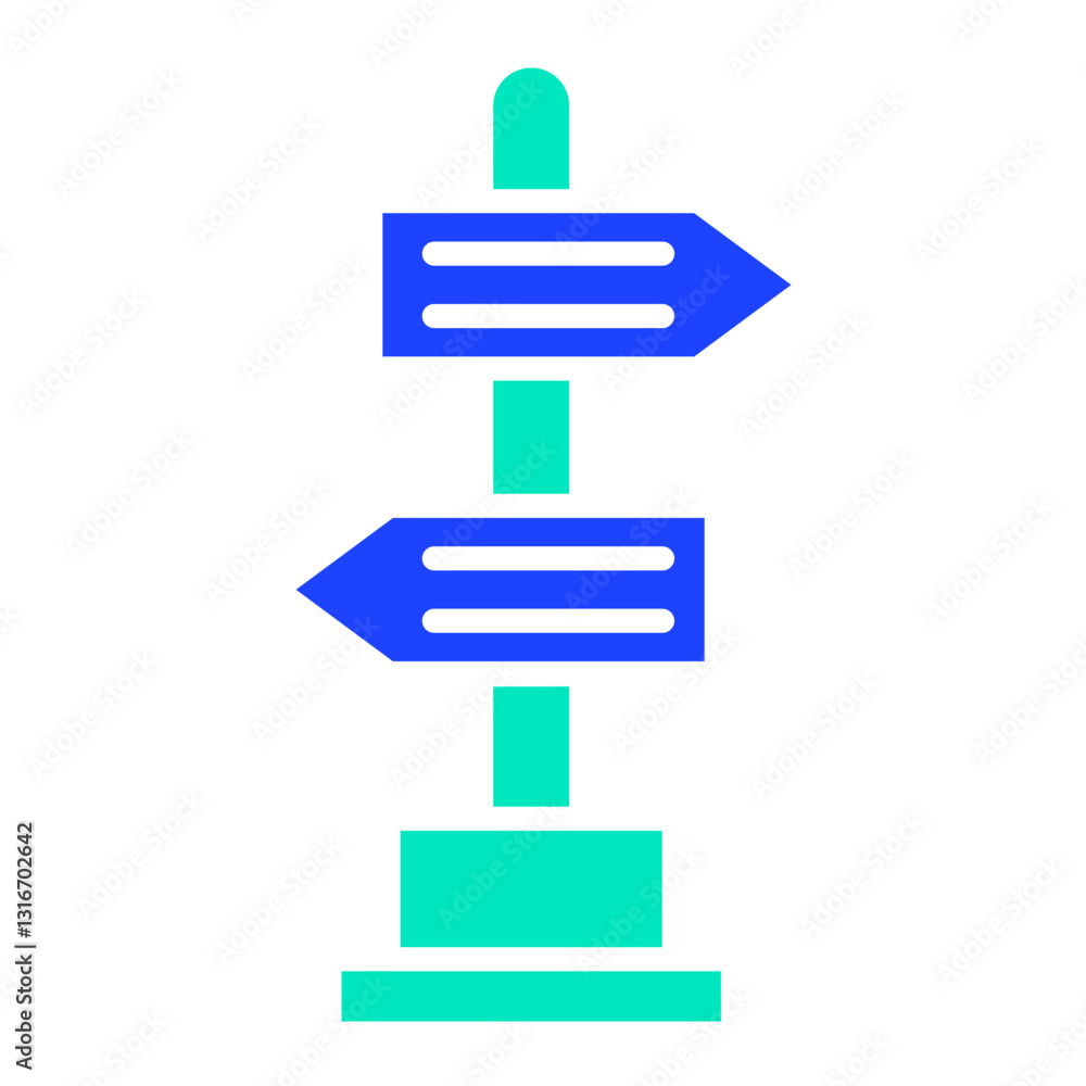 Road Sign Vector Icon Design Illustration Road Sign Vector Icon Design Illustration