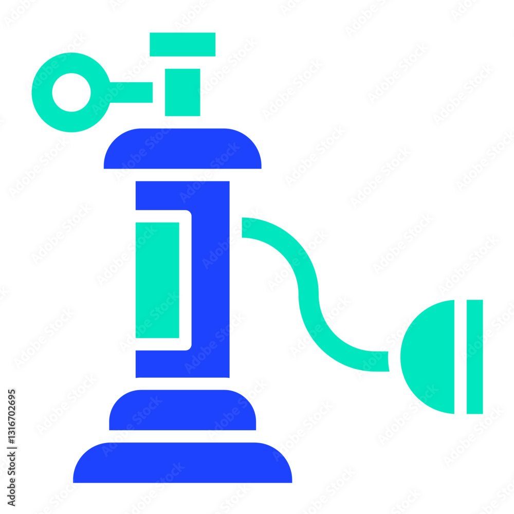 Oxygen Tank Vector Icon Design Illustration Oxygen Tank Vector Icon Design Illustration