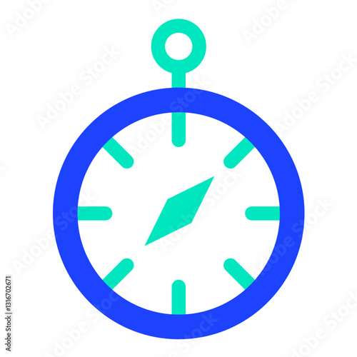 Chronometer Vector Icon Design Illustration