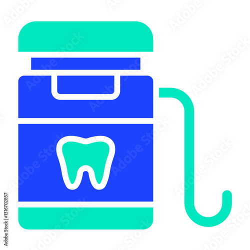 Dental Floss Vector Icon Design Illustration