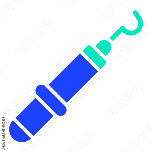 Dental Probe Vector Icon Design Illustration
