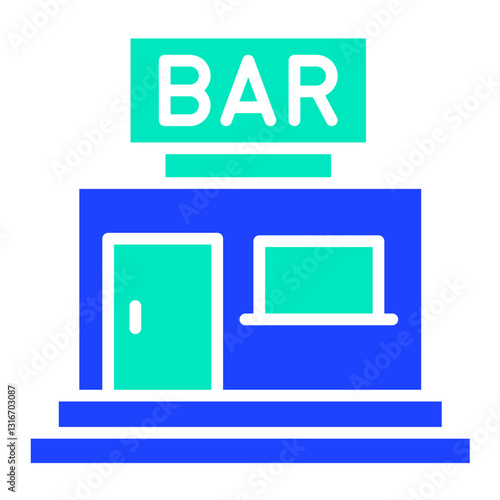 Bar Vector Icon Design Illustration