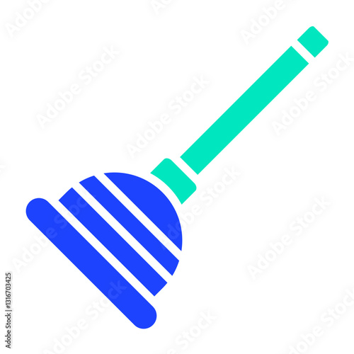 Plunger Vector Icon Design Illustration