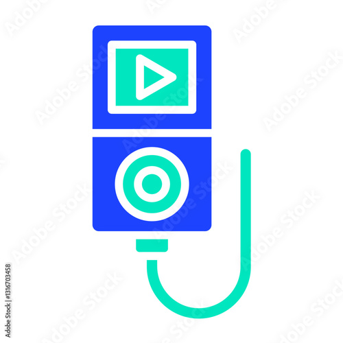 Music Player Vector Icon Design Illustration