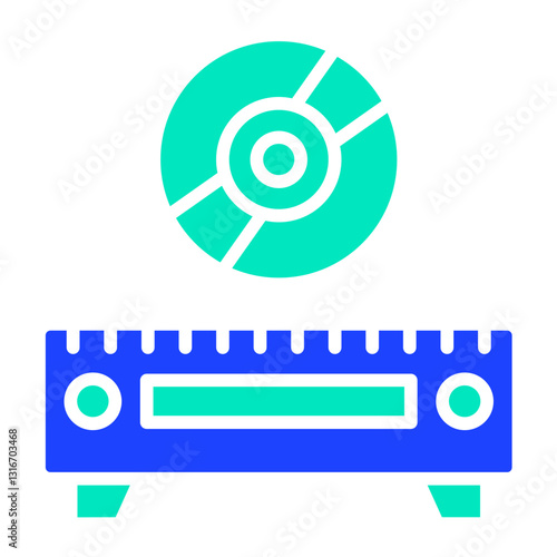 Cd Player Vector Icon Design Illustration