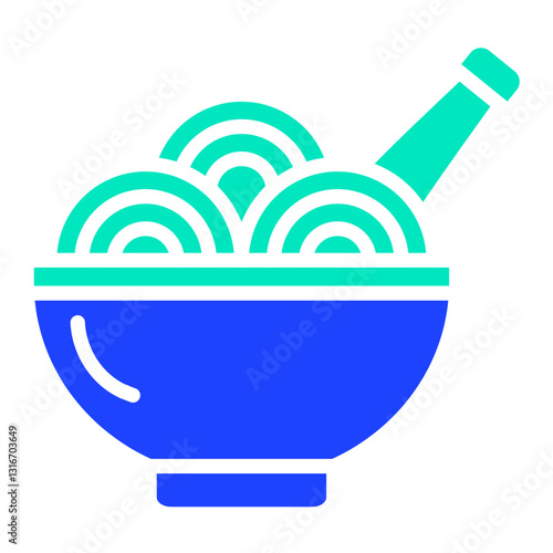 Spaghetti Vector Icon Design Illustration