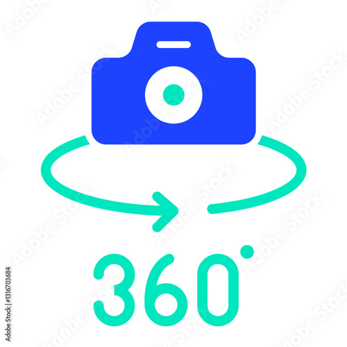 Panorama Vector Icon Design Illustration