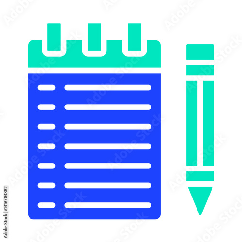 Notebook Vector Icon Design Illustration