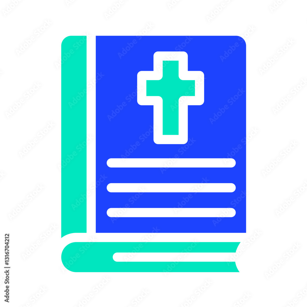 Obraz premium Bible Vector Icon Design Illustration