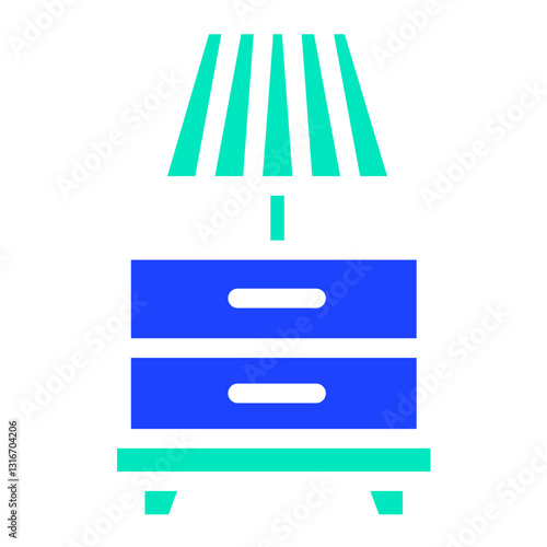 Nightstand Vector Icon Design Illustration