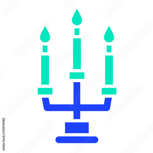 Candles Vector Icon Design Illustration