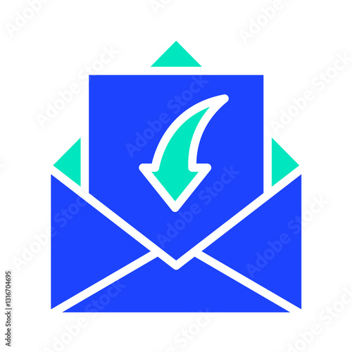 Receive Mail Vector Icon Design Illustration