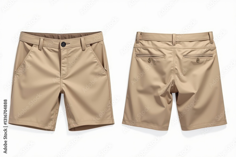 Stylish khaki shorts ideal for summer activities Stylish khaki shorts ideal for summer activities
