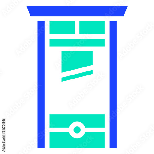 Guillotine Vector Icon Design Illustration