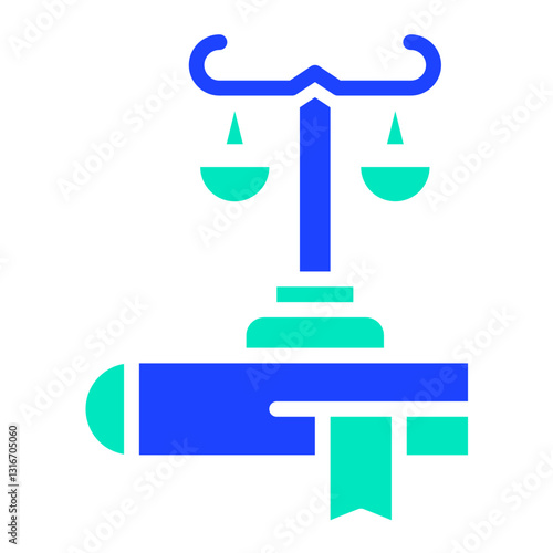 Law Vector Icon Design Illustration
