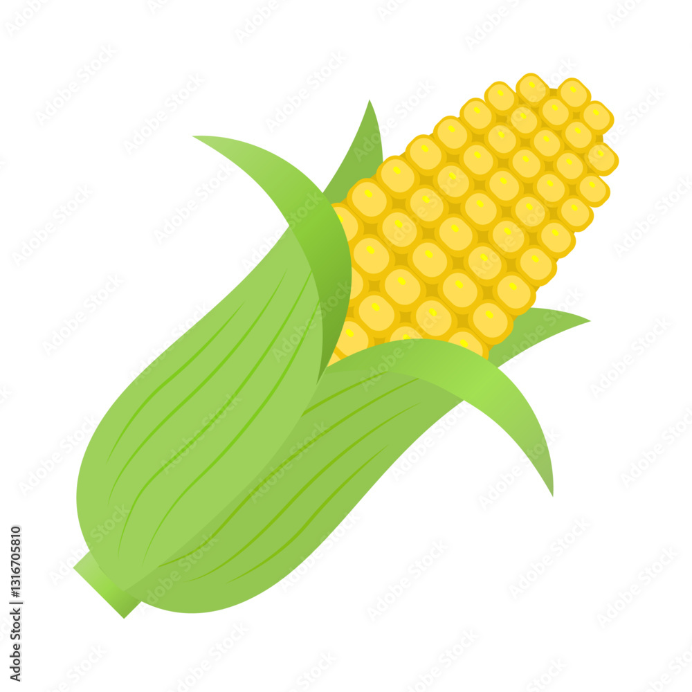 Obraz premium トウモロコシのアイコン・イラスト