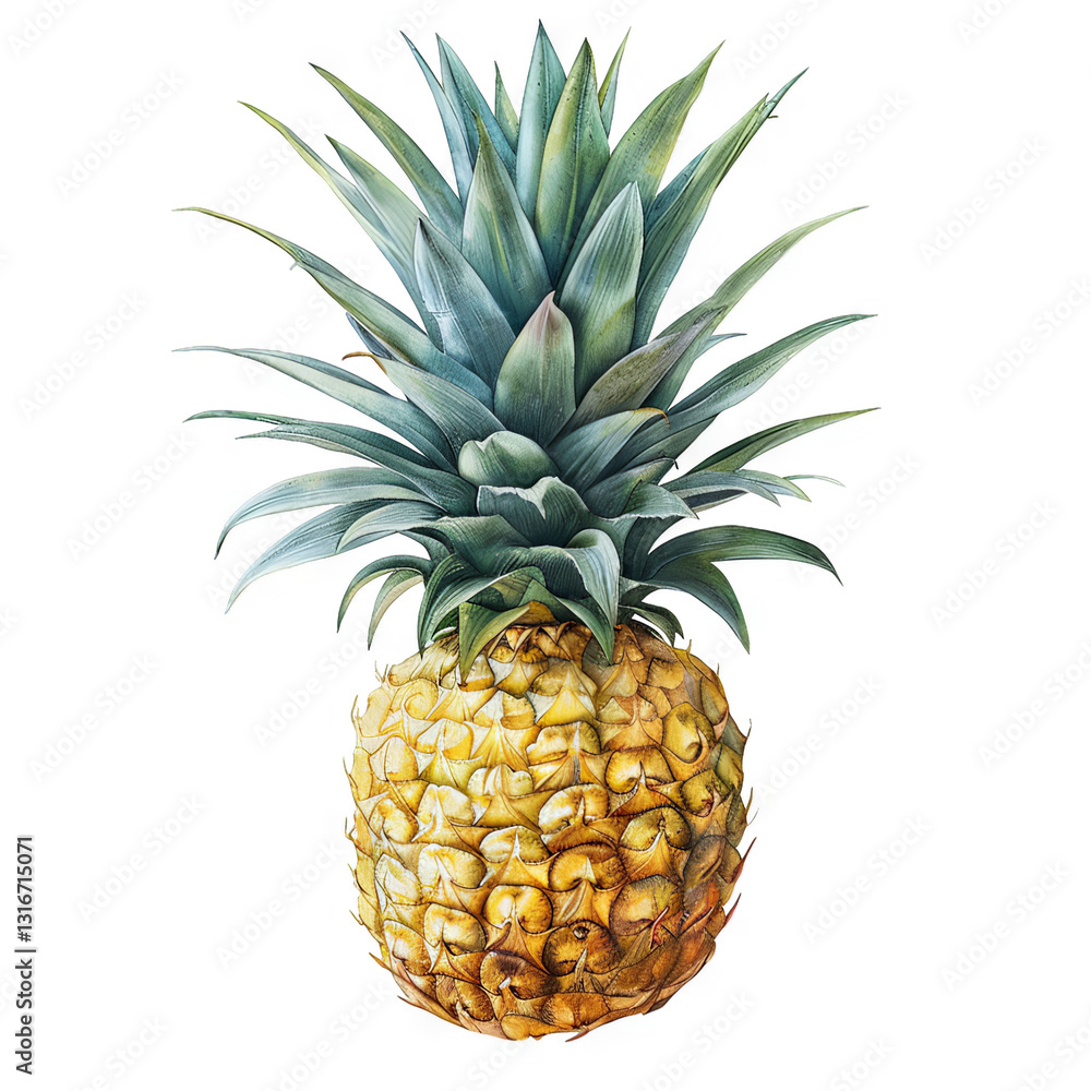 Fototapeta premium Vibrant Pineapple: A Tropical Delight
