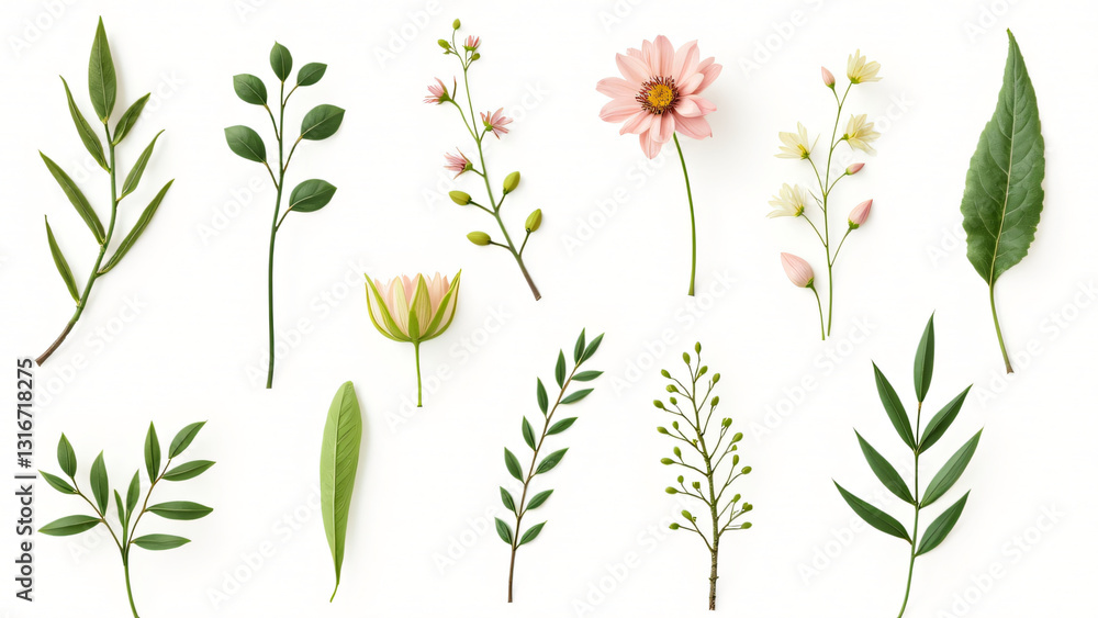 collection of leaf and flower on white background ,seamless pattern background ,isolated on white ,
collection of leaf and flower on white background ,seamless pattern background ,isolated on white ,