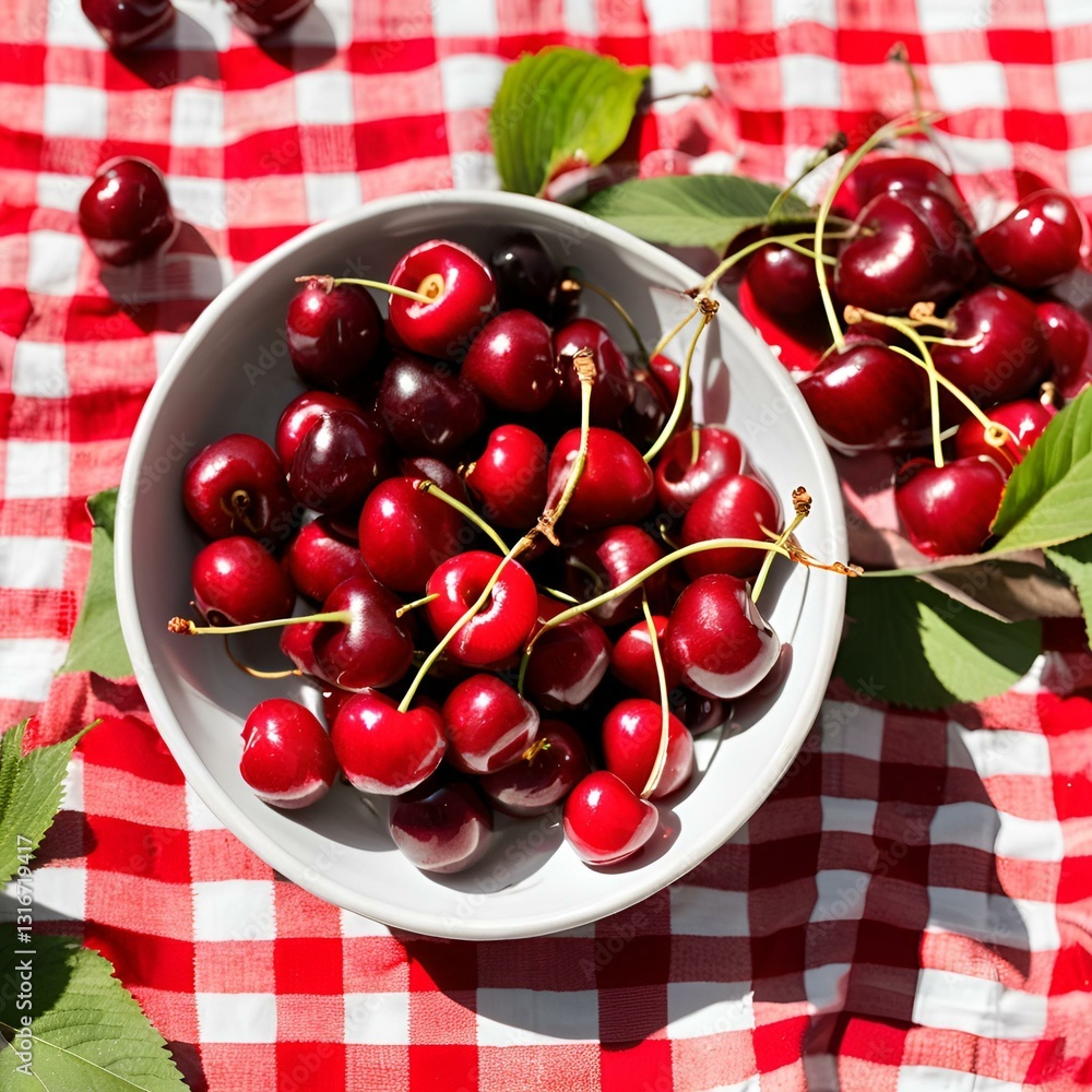 cherries in a bowl cherries in a bowl