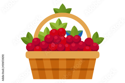 Fresh Summer Berries in a Rustic Woven Basket – Nature’s Delight