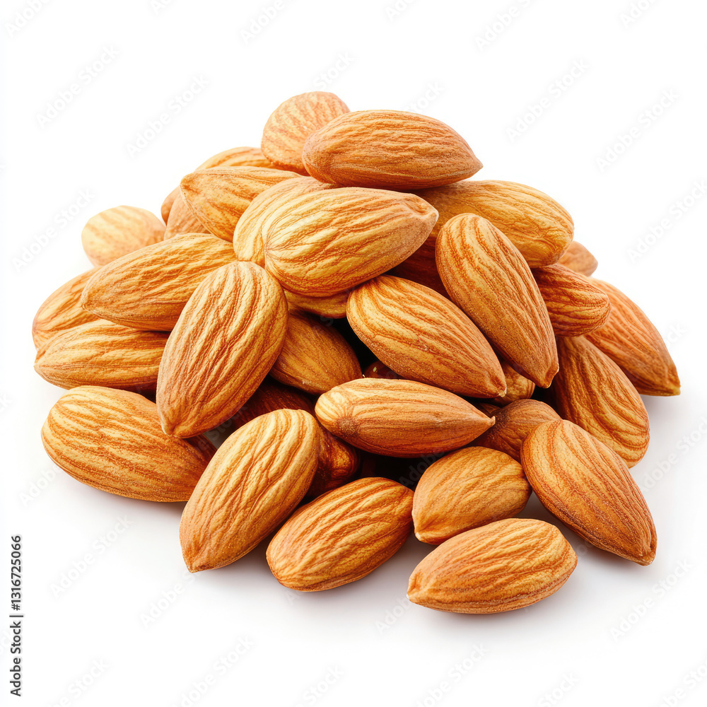 Roasted Almonds Buy Bulk Nuts Online on white background Roasted Almonds Buy Bulk Nuts Online on white background