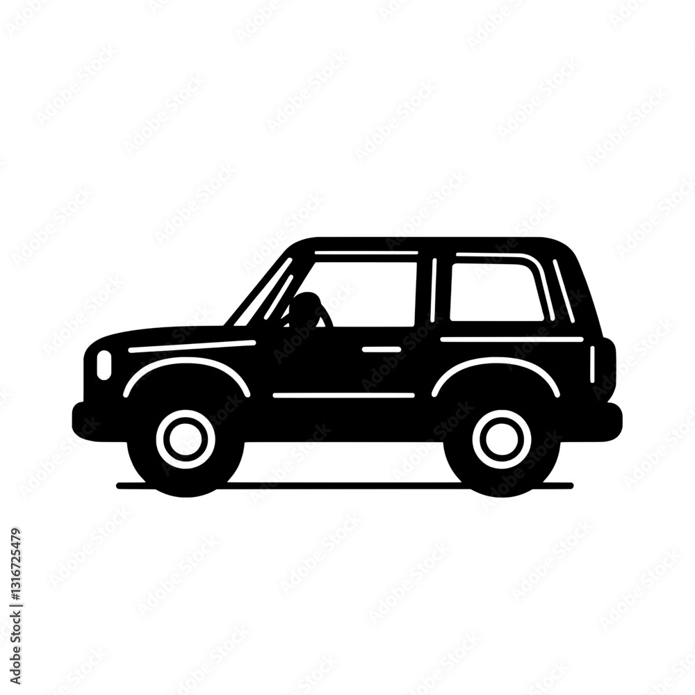 Modern SUV design in minimalist style capturing elegance and versatility for adventures on the road Modern SUV design in minimalist style capturing elegance and versatility for adventures on the road
