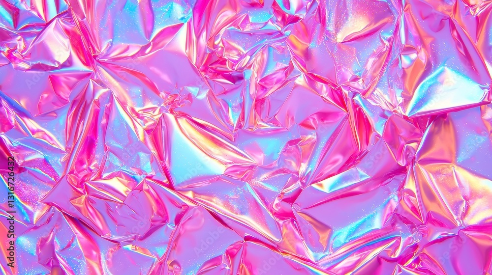 Glittering Iridescent Foil Backdrop, shimmering surface catching light, vibrant reflections creating a mesmerizing visual effect, ideal for creative projects and artistic displays Glittering Iridescent Foil Backdrop, shimmering surface catching light, vibrant reflections creating a mesmerizing visual effect, ideal for creative projects and artistic displays