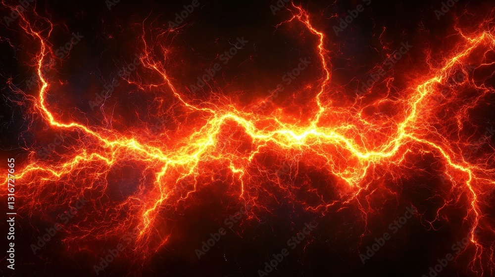 Fiery, intense electrical discharge Fiery, intense electrical discharge