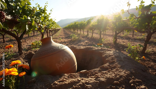 Georgian Qvevri Mockup for Natural Wine Brands