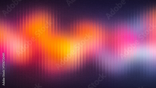 A dark fractal glass grainy background featuring glowing oange and turquoise light streaks, perfect for banners, posters, and flyer designs.