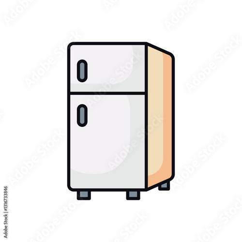Refrigerator stock illustration