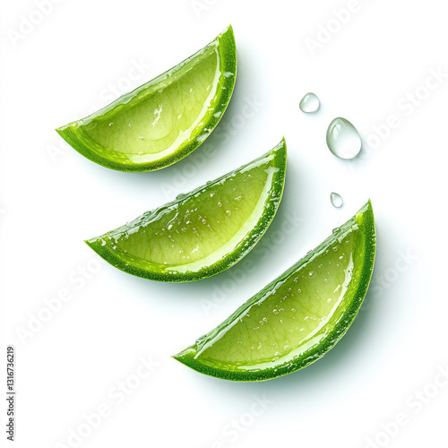 Wallpaper Mural Aloe Vera Gel Soothing  Healing Properties on white background Torontodigital.ca