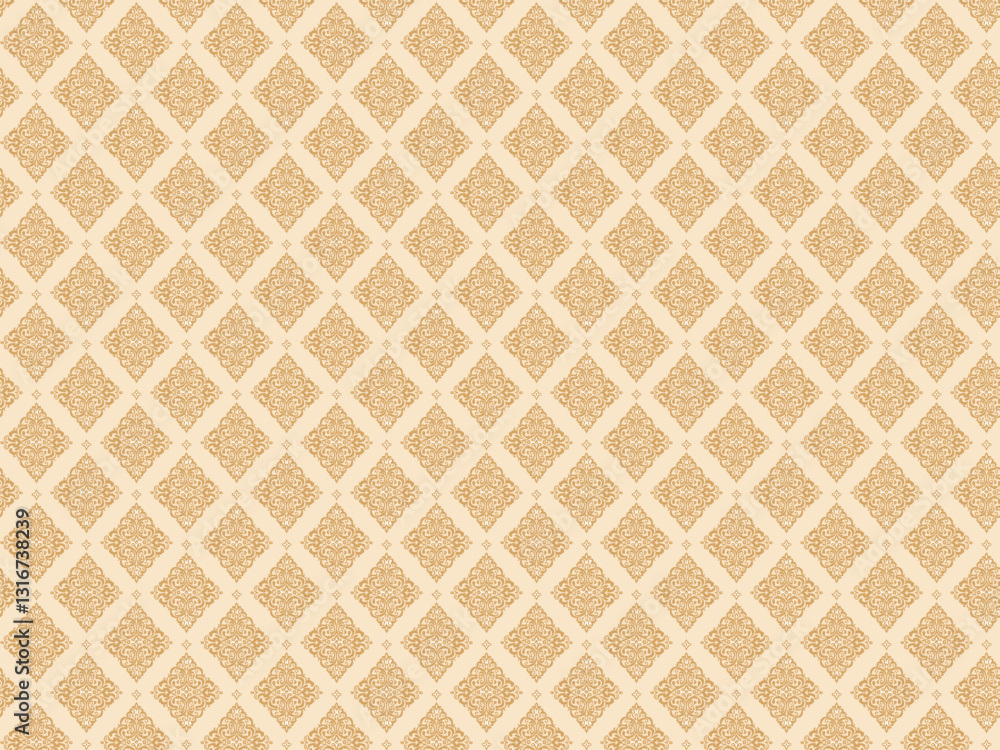 Vector design of a Seamless baroque pattern Vector design of a Seamless baroque pattern