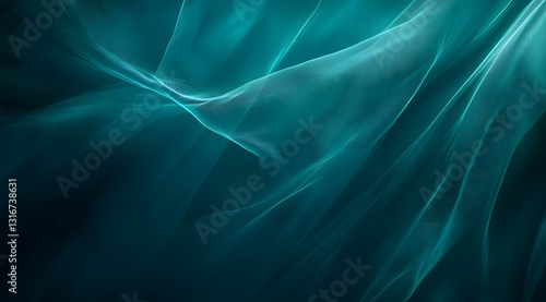 Wallpaper Mural A moody and elegant abstract background with a deep color gradient transitioning from rich blues to glowing teals and greens. The smooth, slightly grainy texture adds an atmospheric touch, evoking Torontodigital.ca