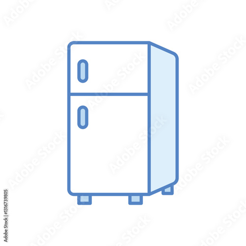 Refrigerator stock illustration
