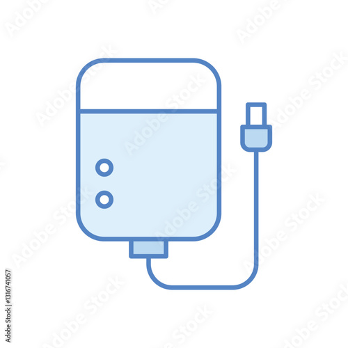 External hard drive stock illustration
