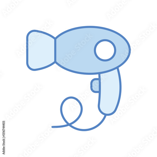 Hair dryer stock illustration