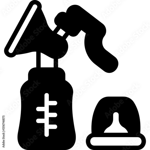 Breast Pump glyph icon